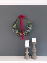 Load image into Gallery viewer, Wreath - Thistles, Eucalyptus & Raspberries