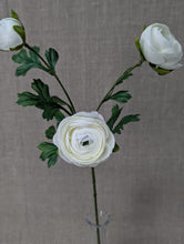 Load image into Gallery viewer, Ranunculus Spray x3 - White
