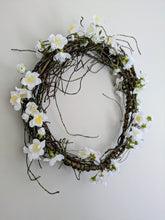 Load image into Gallery viewer, Wreath - White Blossom &amp; Twigs
