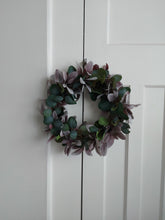 Load image into Gallery viewer, Wreath - Eucalyptus &amp; Pink Lambs Ear
