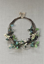 Load image into Gallery viewer, Wreath - Twigs &amp; Eucalyptus with Cream &amp; Black Berries
